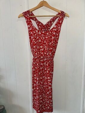 La Red Floral Sleeveless Midi Dress - Brand: